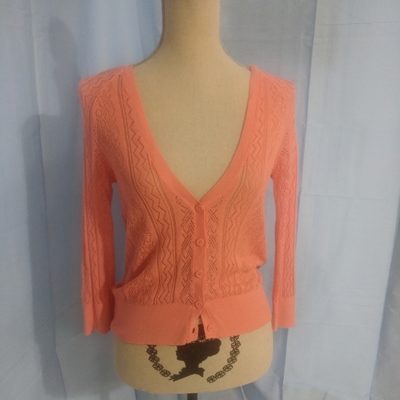Peach pink cardigan - Picture 2 of 6